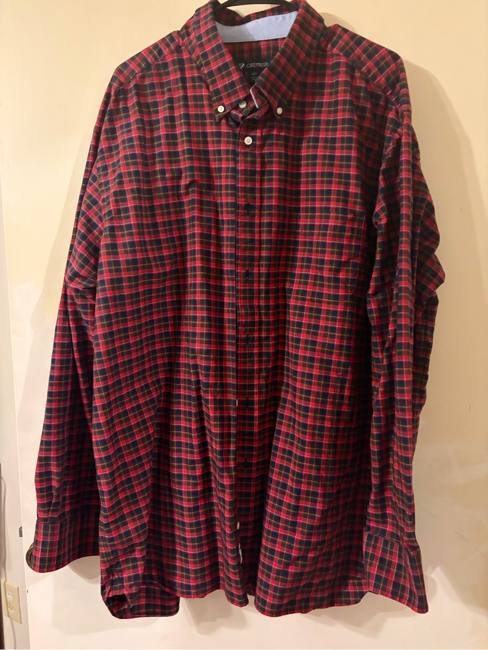 Daniel Cremieux Red and Black Plaid Button-Down Shirt